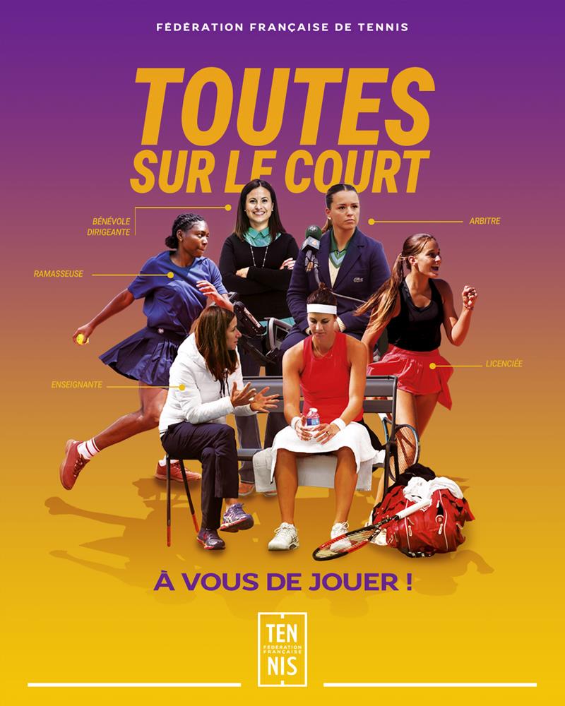 Toutes sur le court